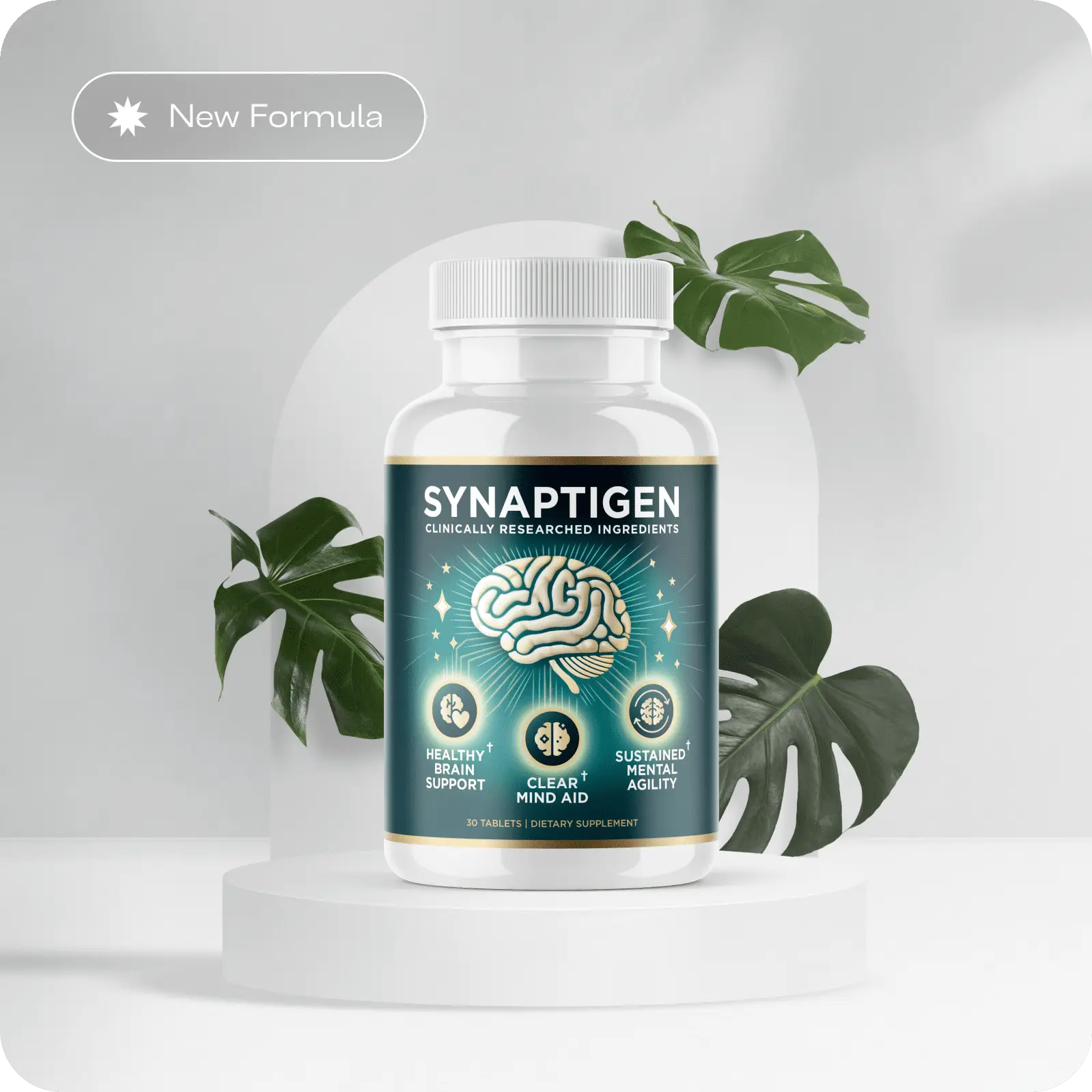 Synaptigen brain support supplement bottle